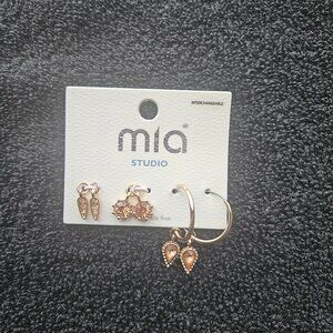 Mia Studio Gold Hoop Earrings